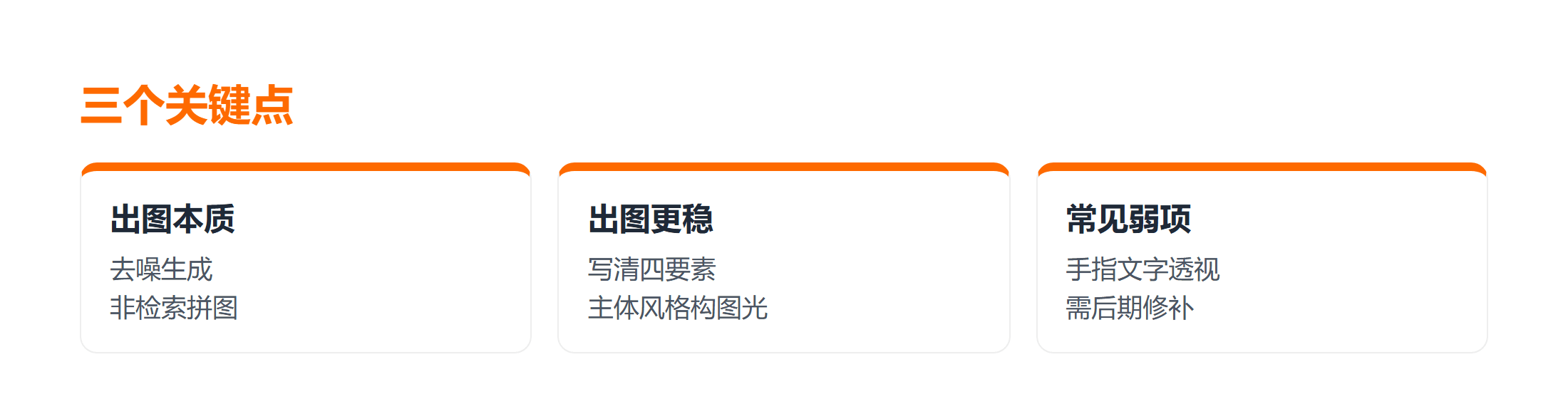 Diffusion 三个关键点
