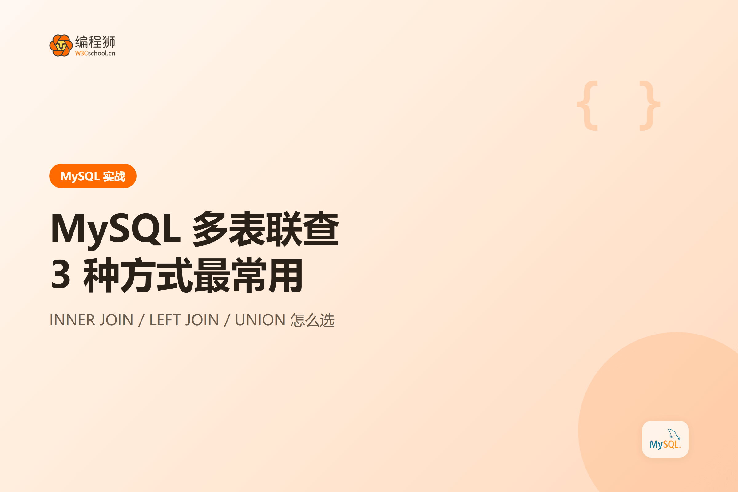 MySQL 多表联查封面图