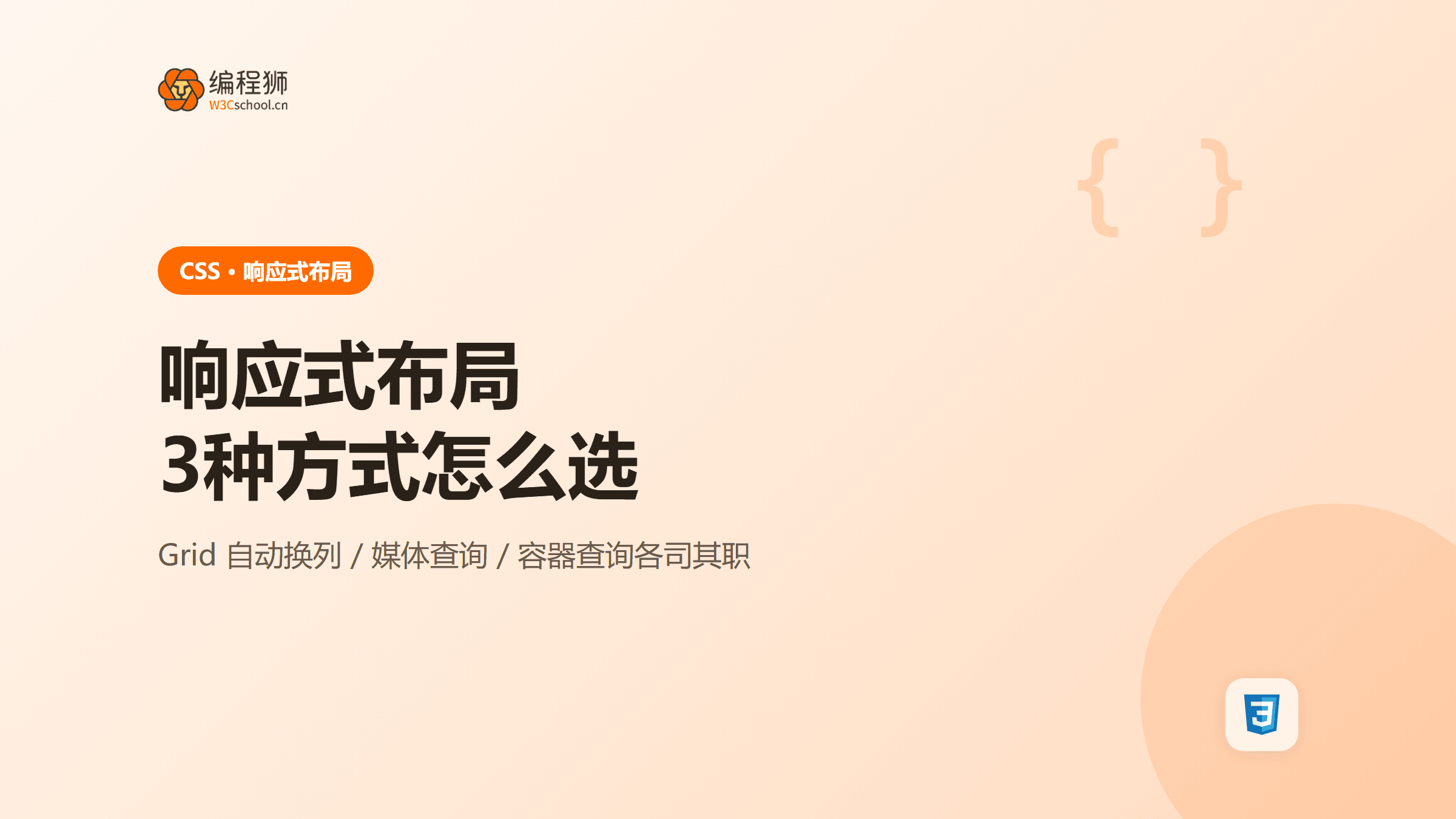 CSS响应式布局的3种常用方式：Grid、媒体查询与容器查询怎么选