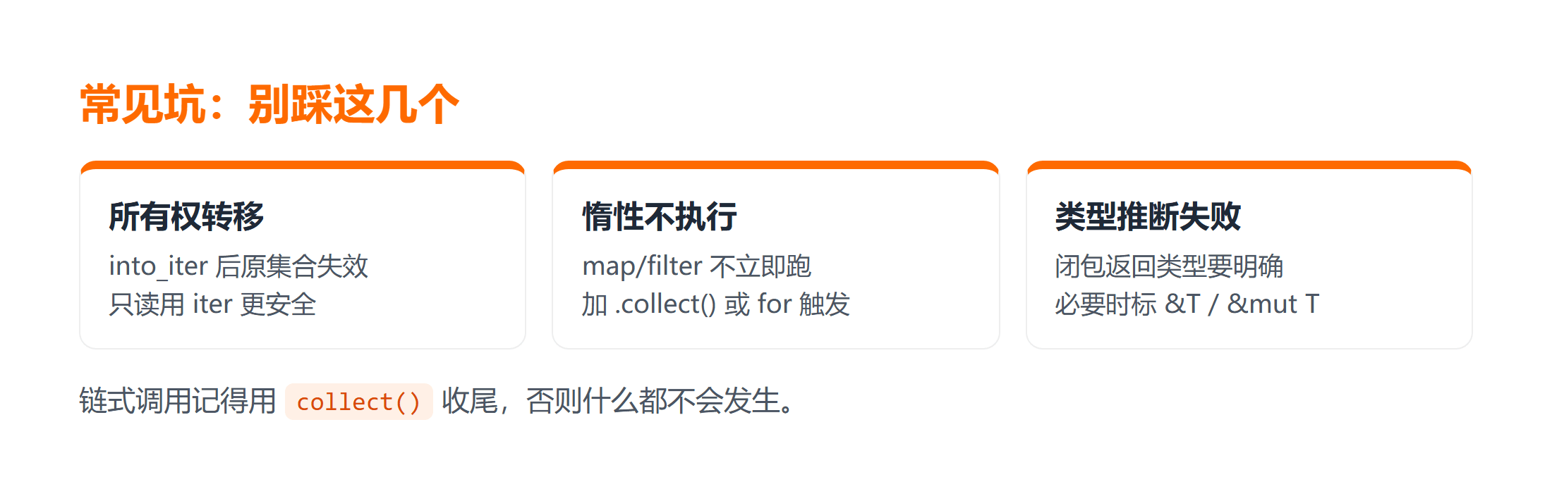 Rust 迭代器常见坑