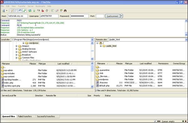 WordPress Backup and Restore